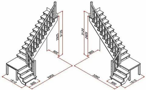 Desain Railing tangga desain tangga rumah dua arah lengkap dengan railing